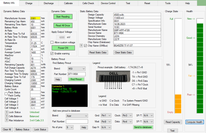 MSI Thin GF63 12VE-264PL  Bateria BTY-M6K - obrazek 5