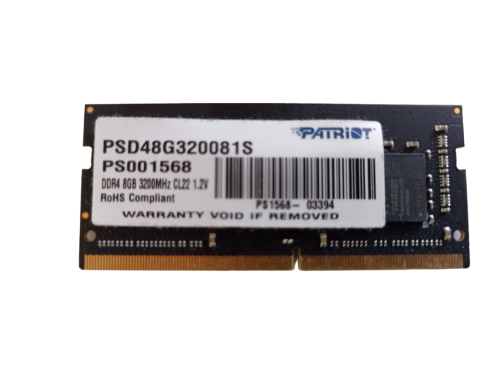 Pamięć RAM Patriot PSD48G320081S 8 GB  DDR4 3200MHz Hyperbook Zen R15 NL50RU Clevo NL50RU