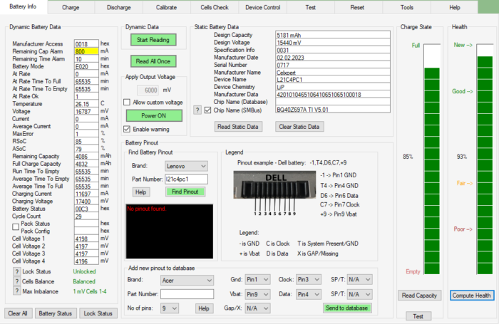 Lenovo Legion 5 15ARH7H Bateria L21C4PC1 - obrazek 5