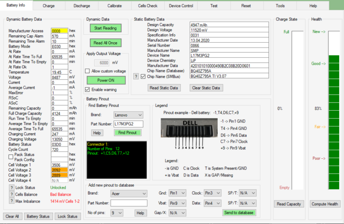 Lenovo Y540-15IRH Bateria sprawna L17M3PG2 - obrazek 3