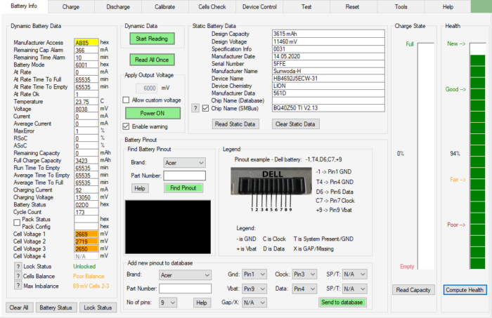 Huawei Matebook D15 BOH-WAQ9R  Bateria sprawna HB4692J5ECW-31 - Image 3