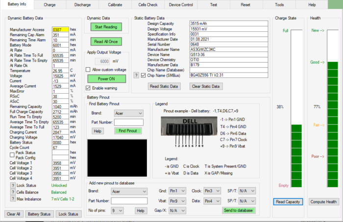 ASUS ROG Strix G15 G513 Bateria sprawna C41N2010 - obrazek 3