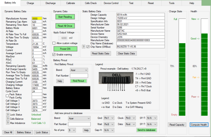 Gigabyte Aorus 15G 15P XC Bateria sprawna GAG-N4A - obrazek 3