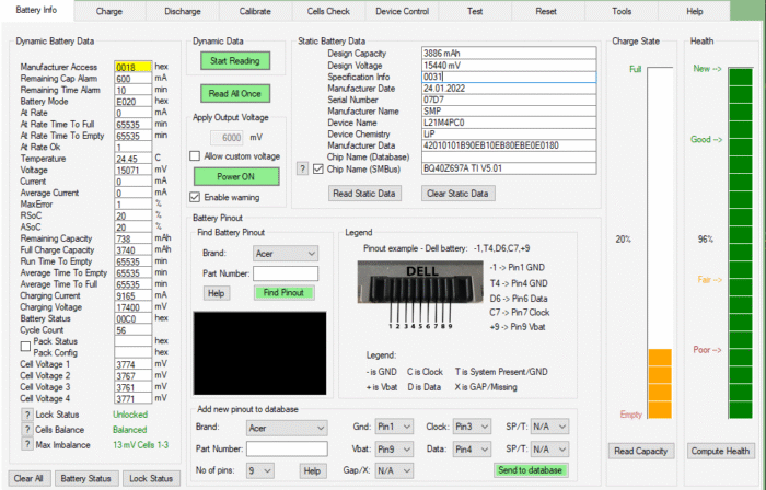 Lenovo Legion 5 15ARH7 Bateria sprawna L21M4PC0 - Image 2