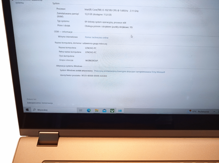 Laptop Lenovo IdeaPad C340-15IML  i5-10210U/12GB RAM/512GB SSD/Windows 10/ - obrazek 7