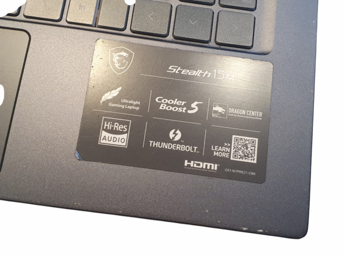 MSI Stealth 15M A11SDK Palmrest - Image 3