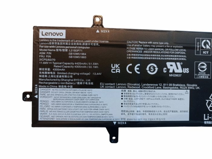 Lenovo ThinkPad Z13 Gen 1 Bateria sprawna L21B3P71 5B10W51883 - obrazek 3