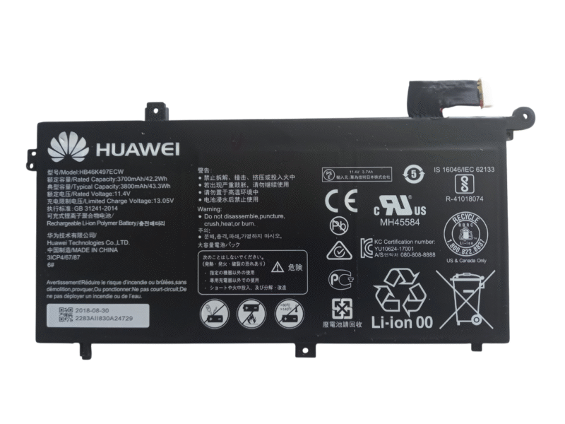 Huawei Matebook D MRC-W10 Bateria uszkodzona HB46K497ECW