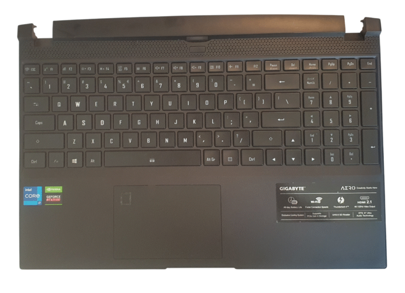 Gigabyte Aero 15 Oled RP75 Palmrest