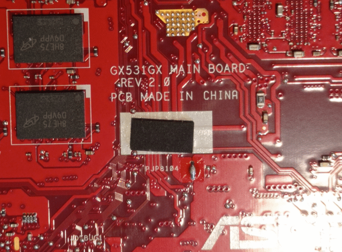 ASUS ROG Zephyrus S GX531GX-ES018T GX531GX Płyta główna uszkodzona GX531GX REV:2.0 - Image 2