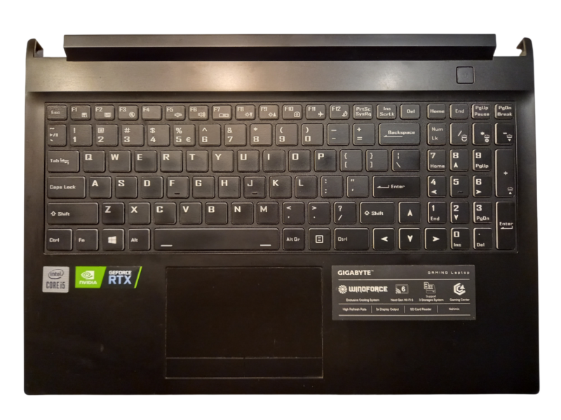 Gigabyte G5 KC Palmrest